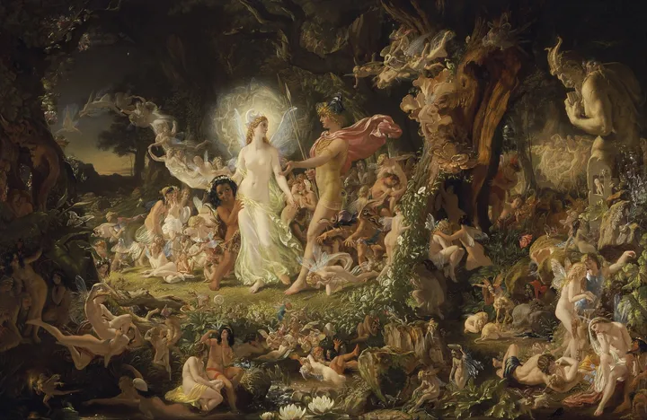 Cearta lui Oberon cu Titania, Joseph Noel Paton