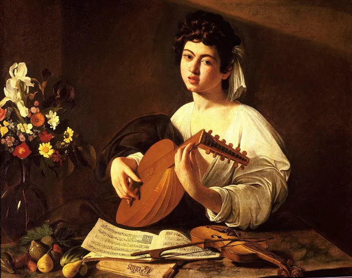 Cântărețul la lăută, Caravaggio
