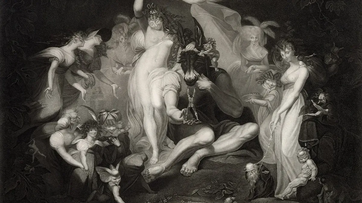 Titania și Bottom, după Henry Fuseli