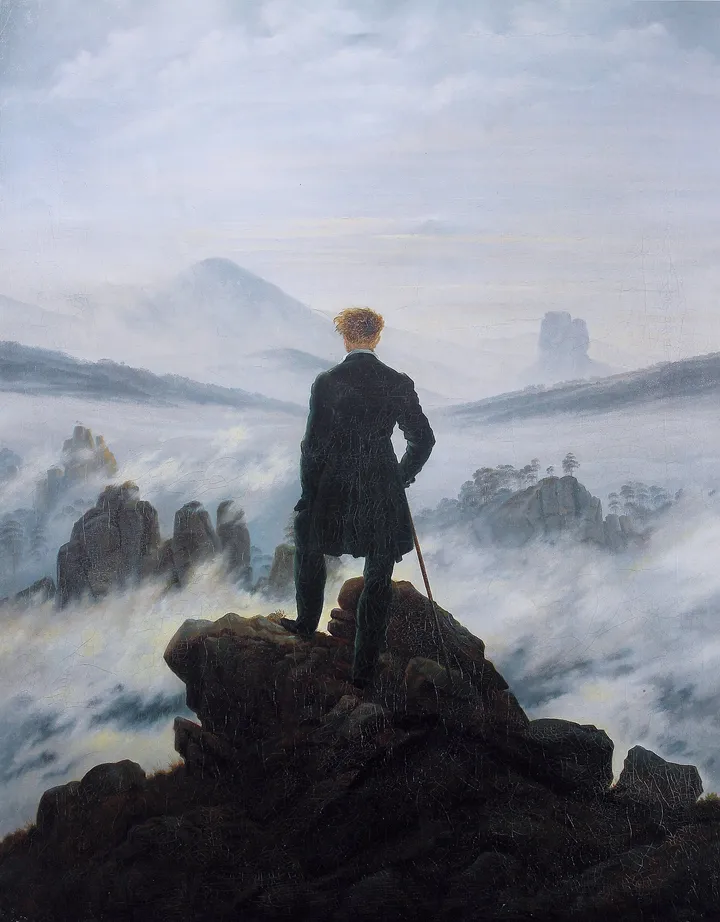 Călătorul deasupra mării de ceață, Caspar David Friedrich